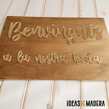 Cargar imagen en el visor de la galería, Cartel &#39;Bienvenidos a nuestra Boda&#39;
