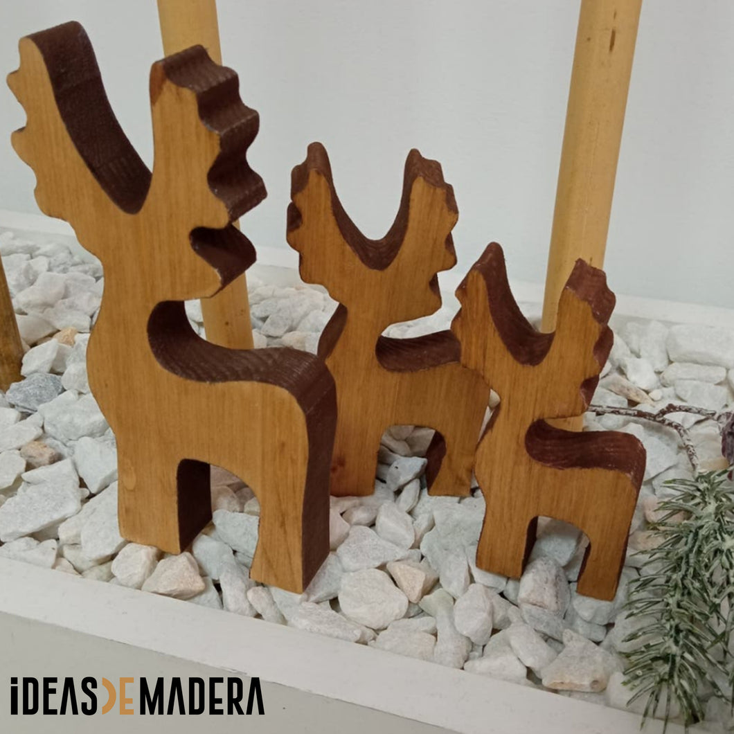 Juego 3 renos navideños