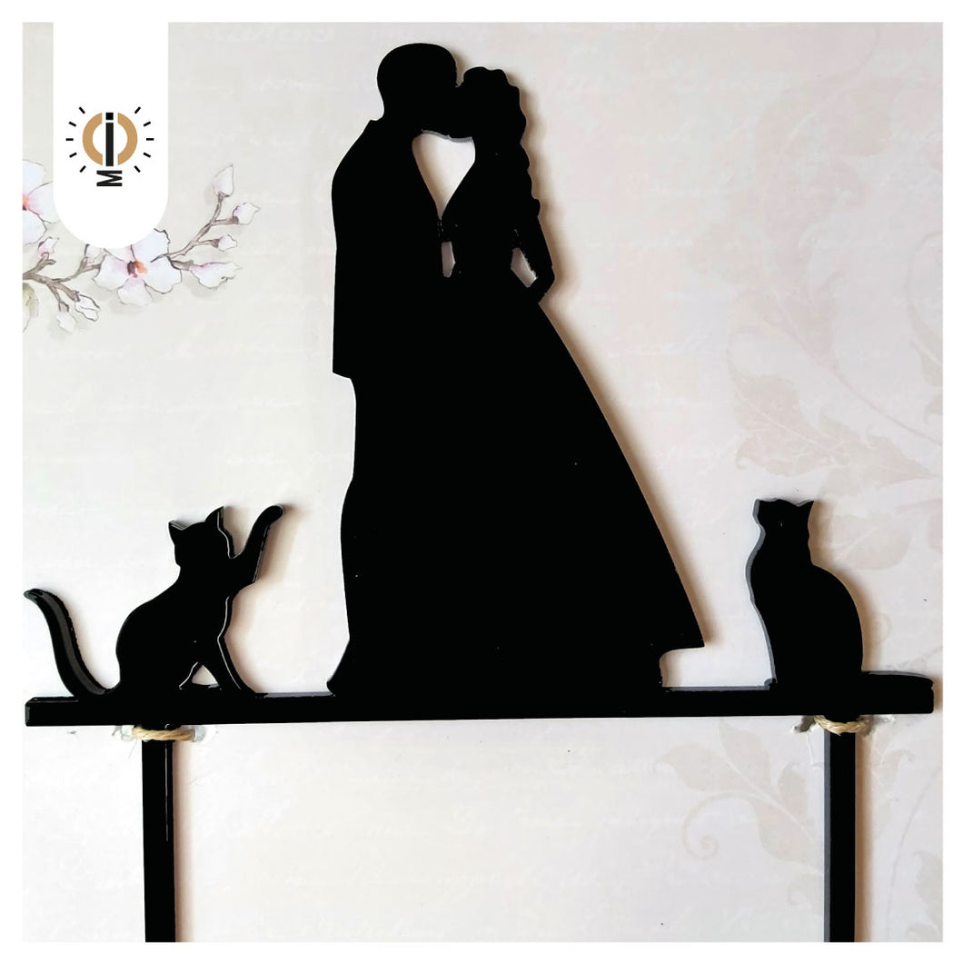 Topper Boda Gatos